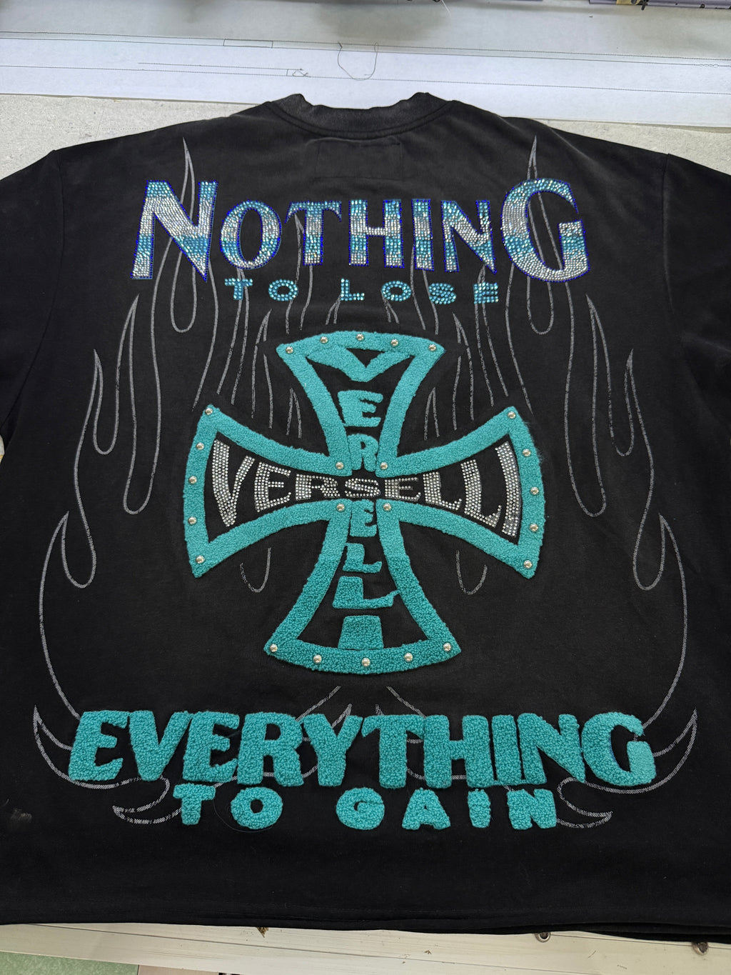 Premium 380GSM Heavyweight Cotton T-Shirt - Custom 3D Embroidery & Screen Print