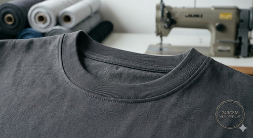 Premium 380GSM Heavyweight Cotton T-Shirt - Custom 3D Embroidery & Screen Print